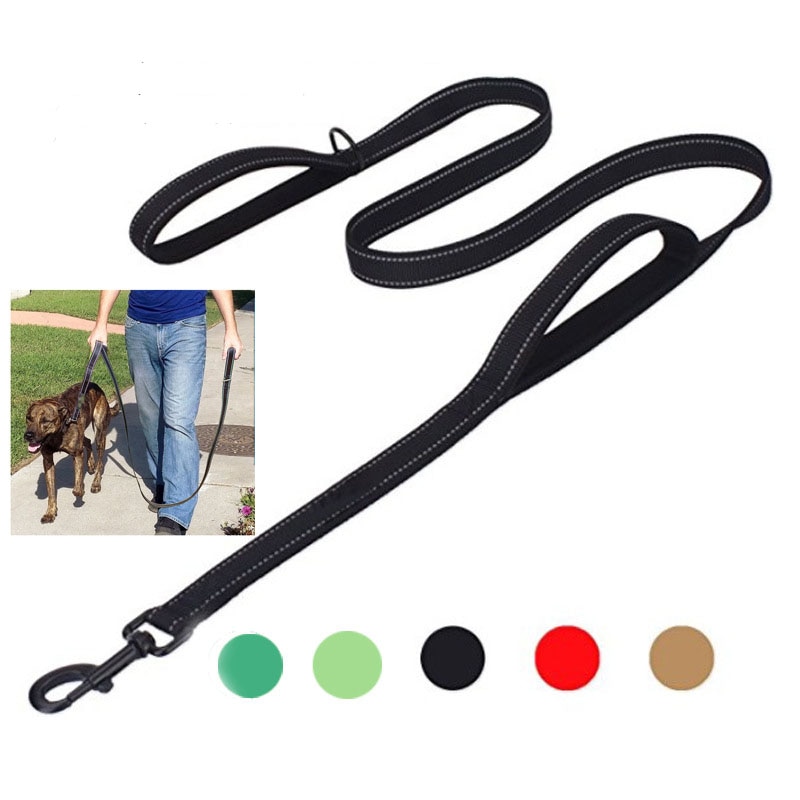 Double handle clearance dog leash